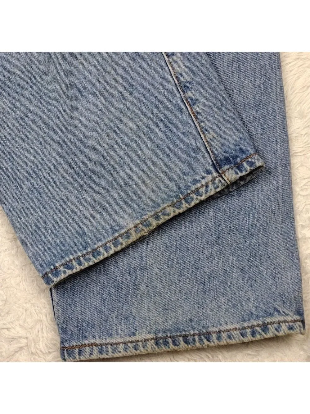 Levi's 501 Vintage Blue Light Wash Five Pocket Button Fly Straight Leg Jean